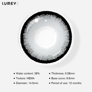 Best COLORED CONTACTS - LUMEYE Holy Gray Colored Contact Lenses - LUMEYE