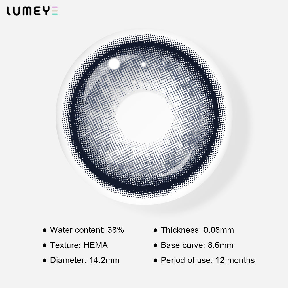 Best COLORED CONTACTS - LUMEYE Sapphire Blue Colored Contact Lenses - LUMEYE