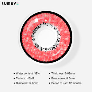 Best COLORED CONTACTS - LUMEYE Magic Red Colored Contact Lenses - LUMEYE
