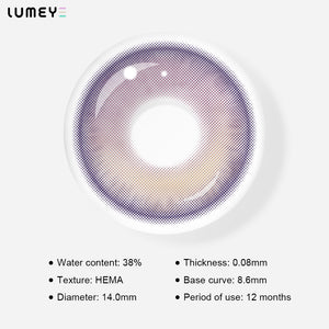 Best COLORED CONTACTS - LUMEYE Tarot Purple Colored Contact Lenses - LUMEYE