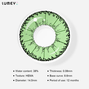 Best COLORED CONTACTS - LUMEYE Demon Green Colored Contact Lenses - LUMEYE