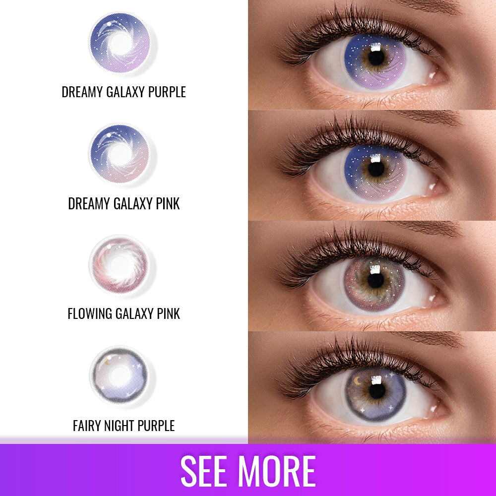 Best COLORED CONTACTS - LUMEYE Galaxy Series Colored Contact Lenses - LUMEYE