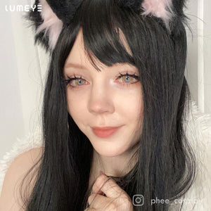 Best COLORED CONTACTS - LUMEYE Gradient Star Orange Colored Contact Lenses - LUMEYE
