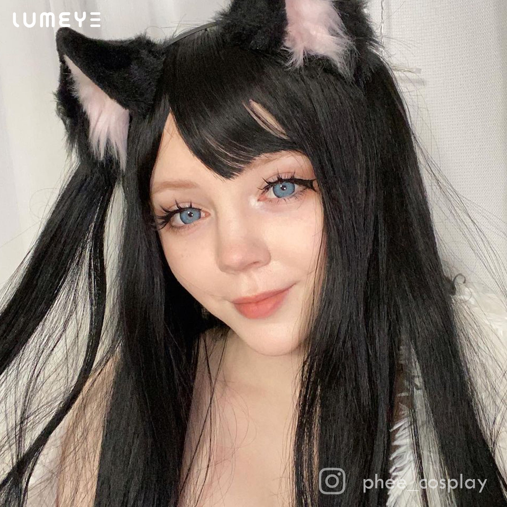 Best COLORED CONTACTS - LUMEYE Hanabi Blue Colored Contact Lenses - LUMEYE