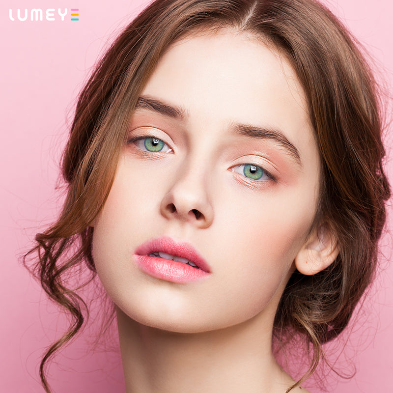 Best COLORED CONTACTS - LUMEYE Soda Blue Colored Contact Lenses - LUMEYE