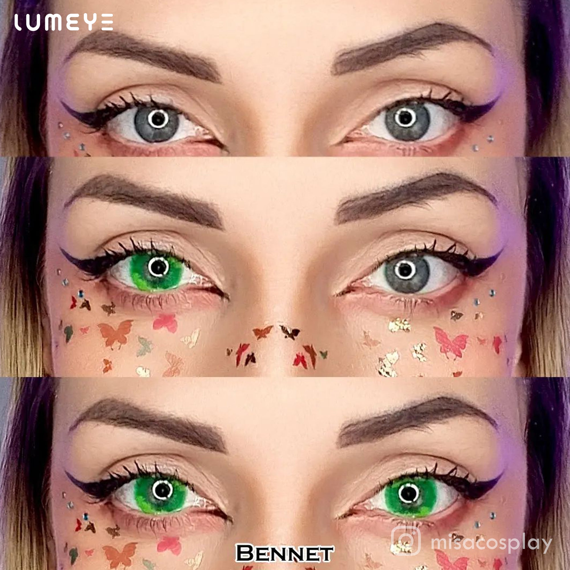 Best COLORED CONTACTS - Genshin Impact - LUMEYE Bennett Colored Contact Lenses - LUMEYE