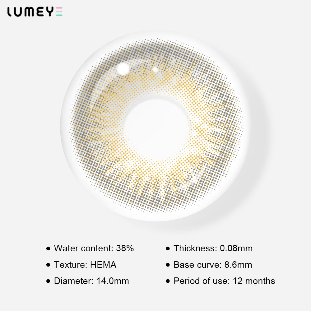 Best COLORED CONTACTS - LUMEYE Sunstone Gray Colored Contact Lenses - LUMEYE