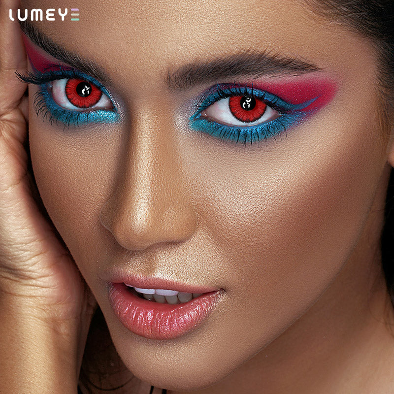Best COLORED CONTACTS - LUMEYE Twilight Vampire Red Colored Contact Lenses - LUMEYE