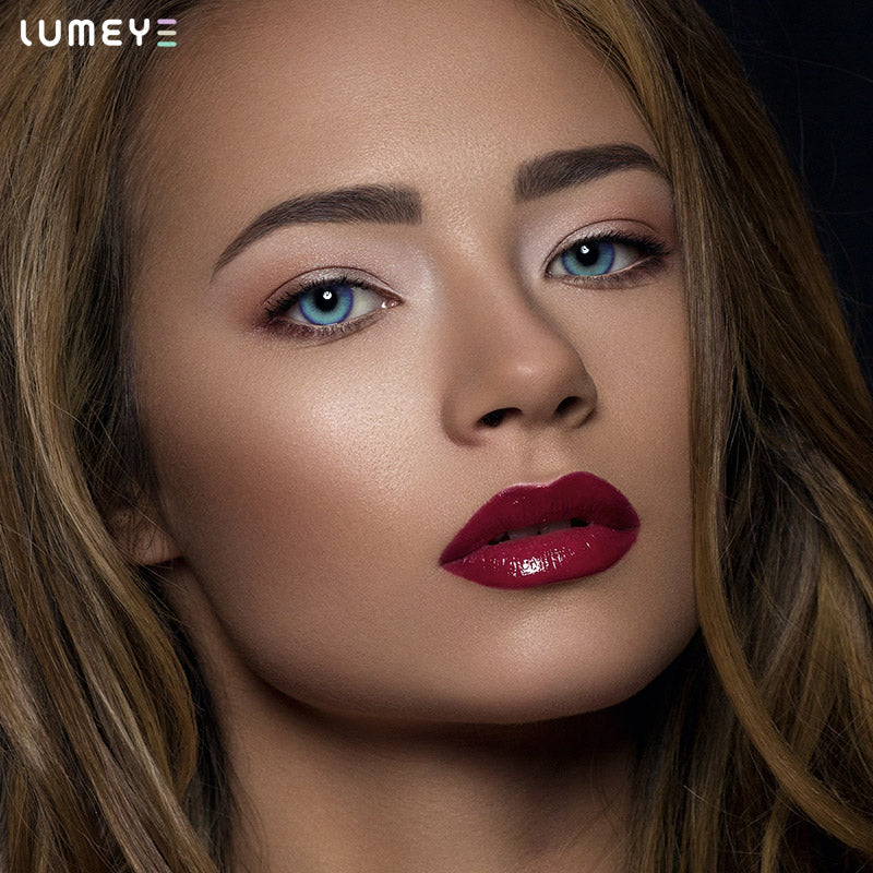 Best COLORED CONTACTS - LUMEYE Anime Blue Colored Contact Lenses - LUMEYE