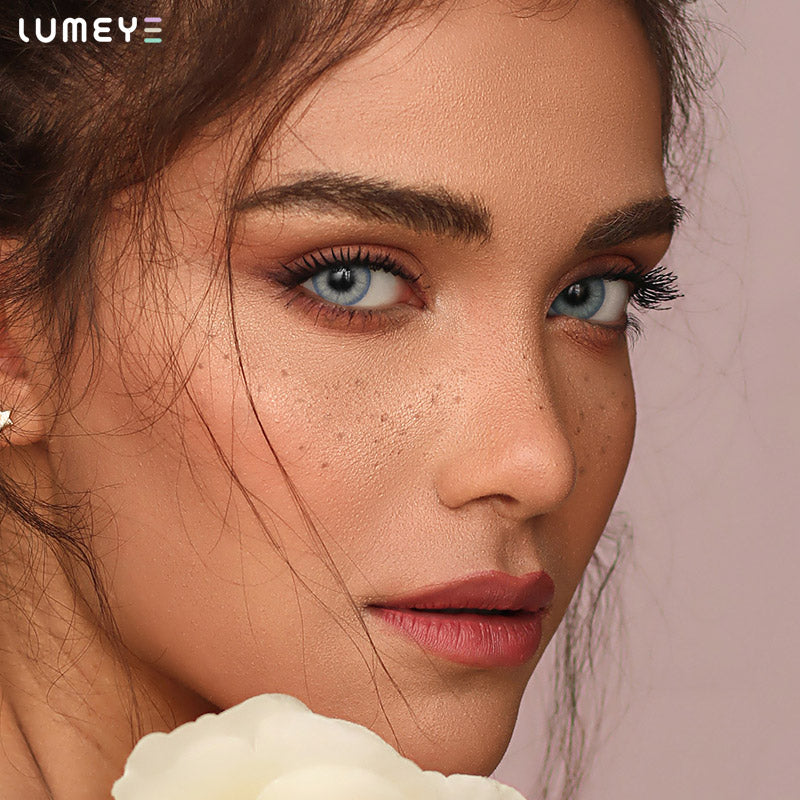 Best COLORED CONTACTS - LUMEYE Real Aqua Blue Colored Contact Lenses - LUMEYE