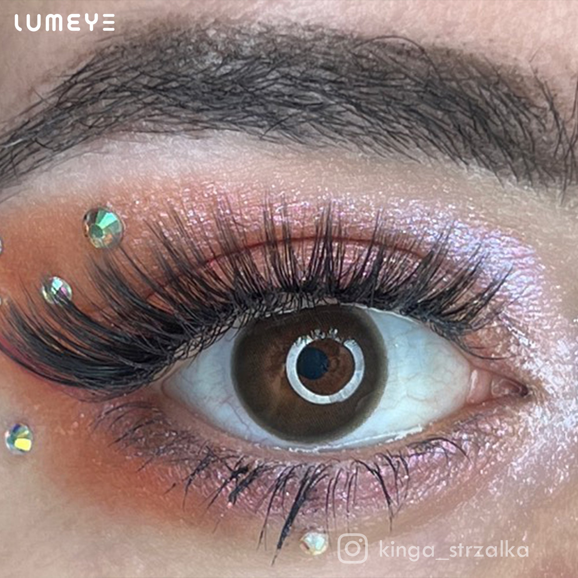 Best COLORED CONTACTS - LUMEYE Sweet Brown Colored Contact Lenses - LUMEYE