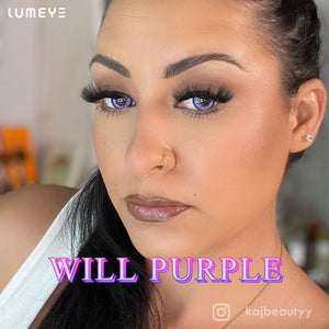 Best COLORED CONTACTS - LUMEYE Will Purple Colored Contact Lenses - LUMEYE