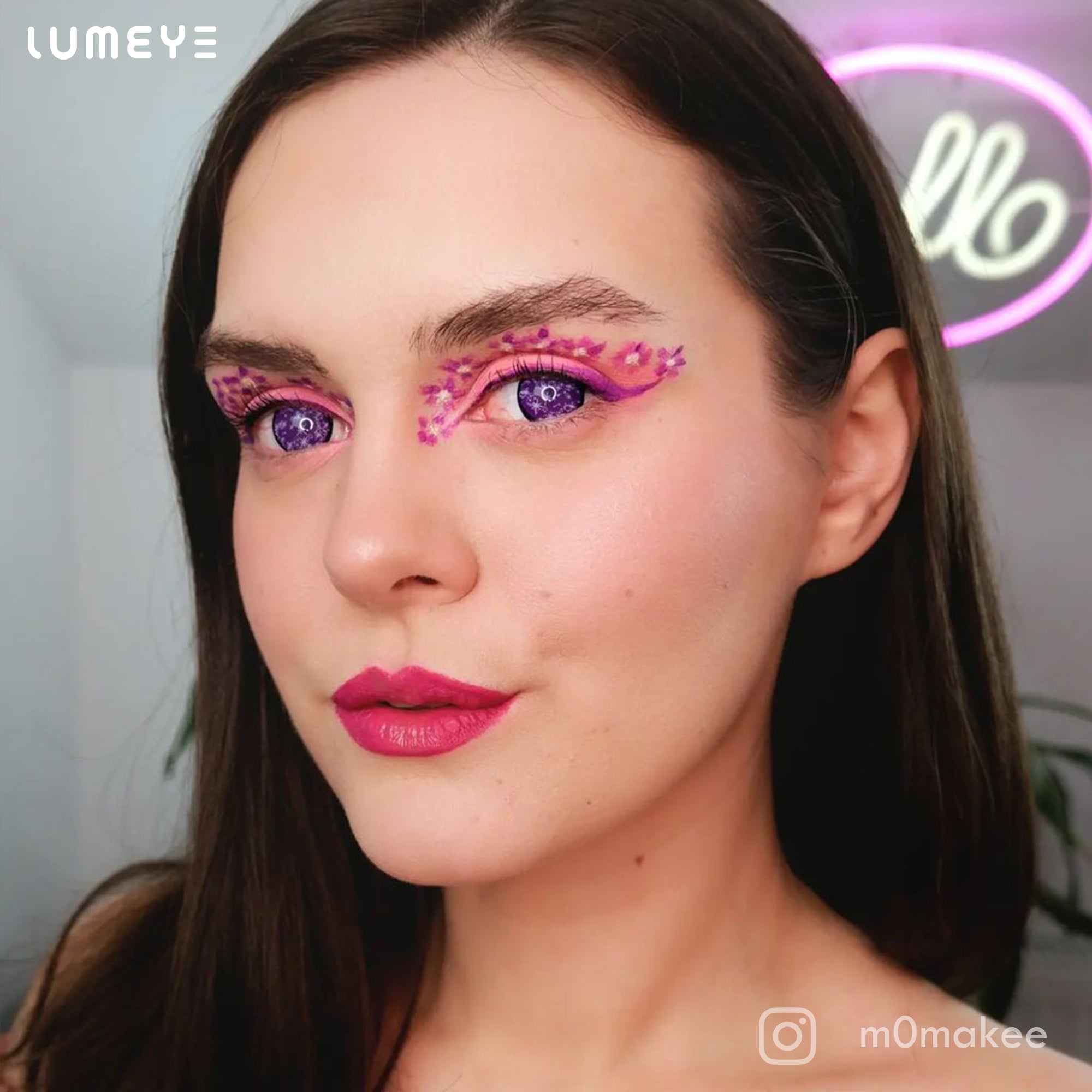 Best COLORED CONTACTS - LUMEYE Sparkle Night Purple Colored Contact Lenses - LUMEYE
